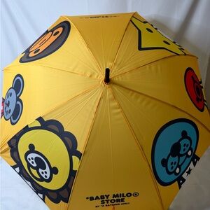 Bape Kids Umbrella - Yellow with Animal Prints